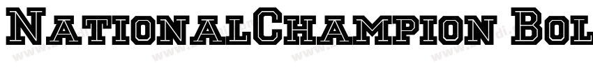 NationalChampion Bol字体转换 NationalChampion Bol字体转换